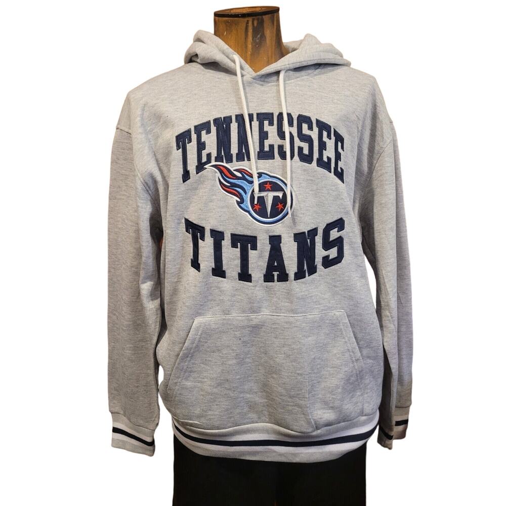 NFL Team Apparel Tennessee TItans Embroidered Hoodie Unisex Size Small
